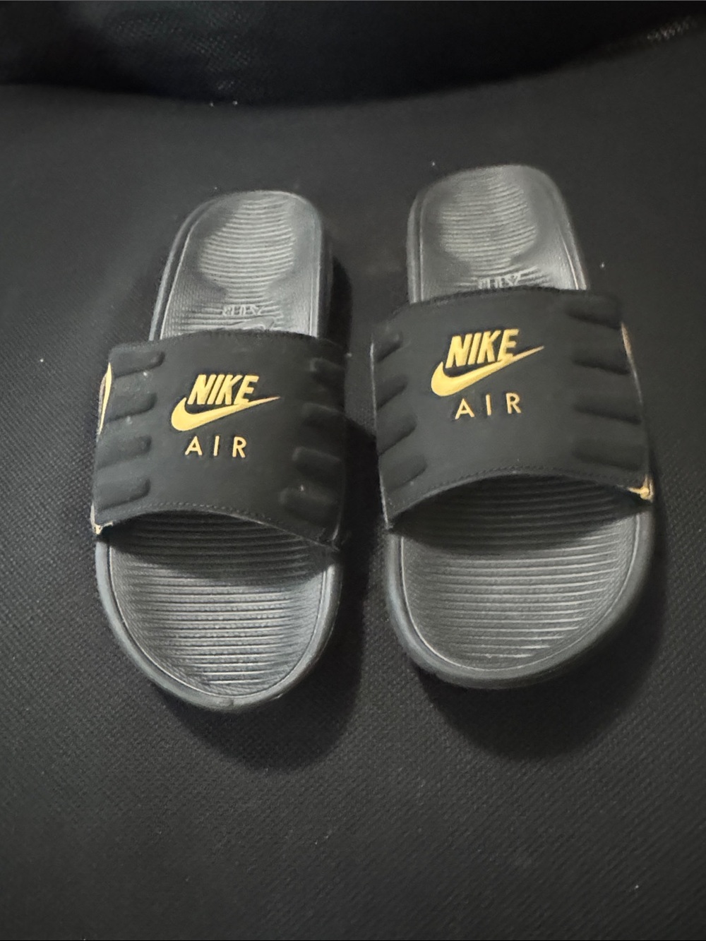 Women’s Nike Black Slide with Gold Logo
